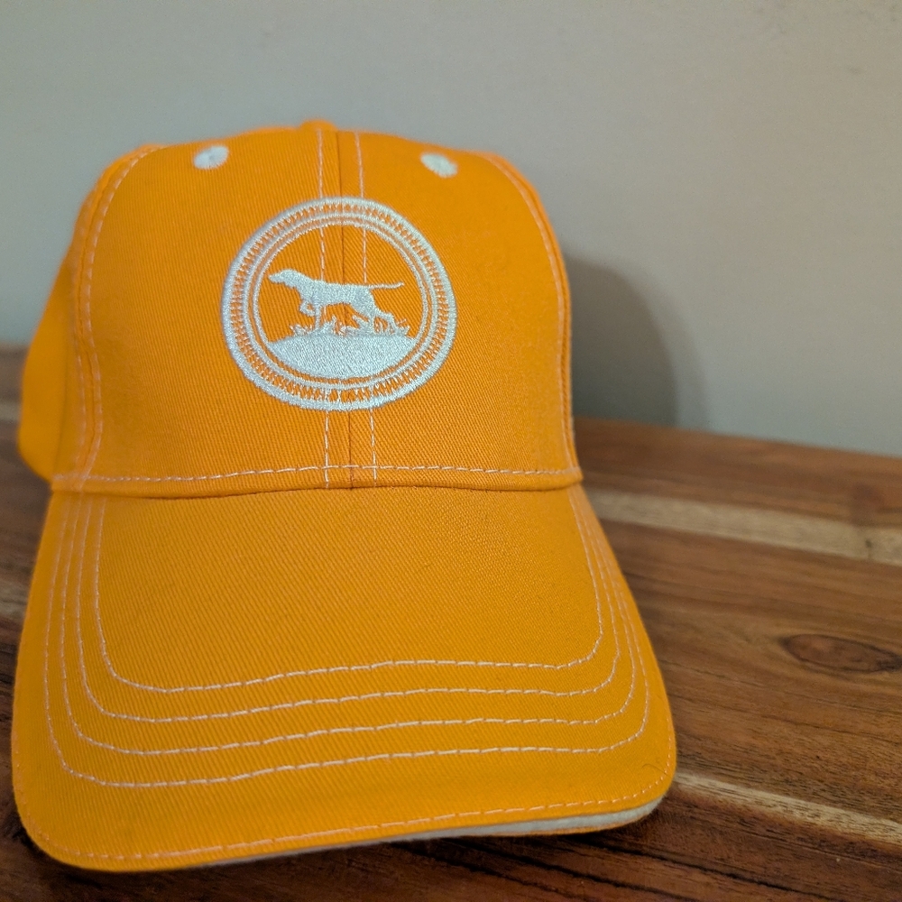 Orange BIRD DOG WHISKEY Cap / Hat-Hunting-100% Cotton -Adj Hook & Loop Strap-NEW